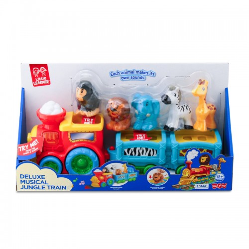 Hap-P-Kid Little Learner Musical Safari Train Set | 12 months+